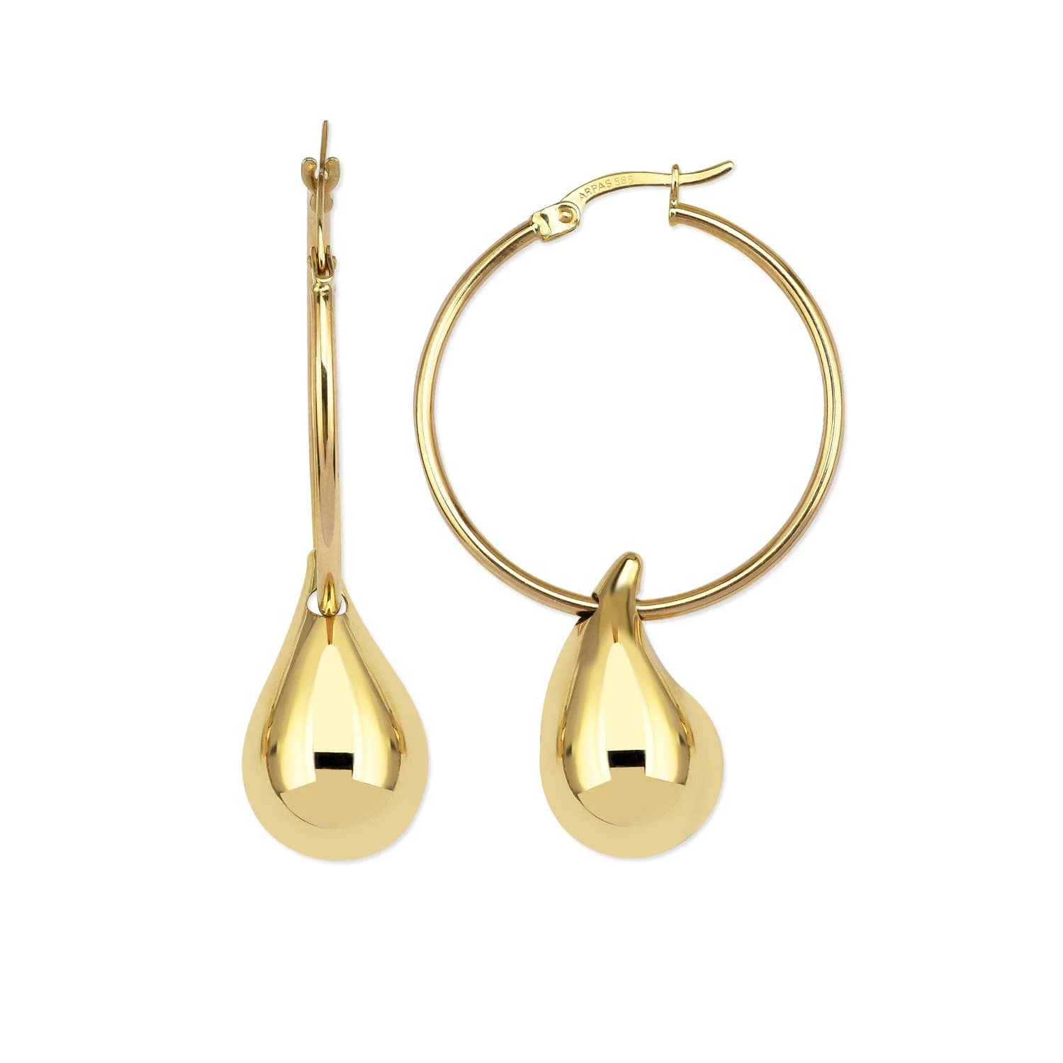 Обеци от жълто злато - Image 1