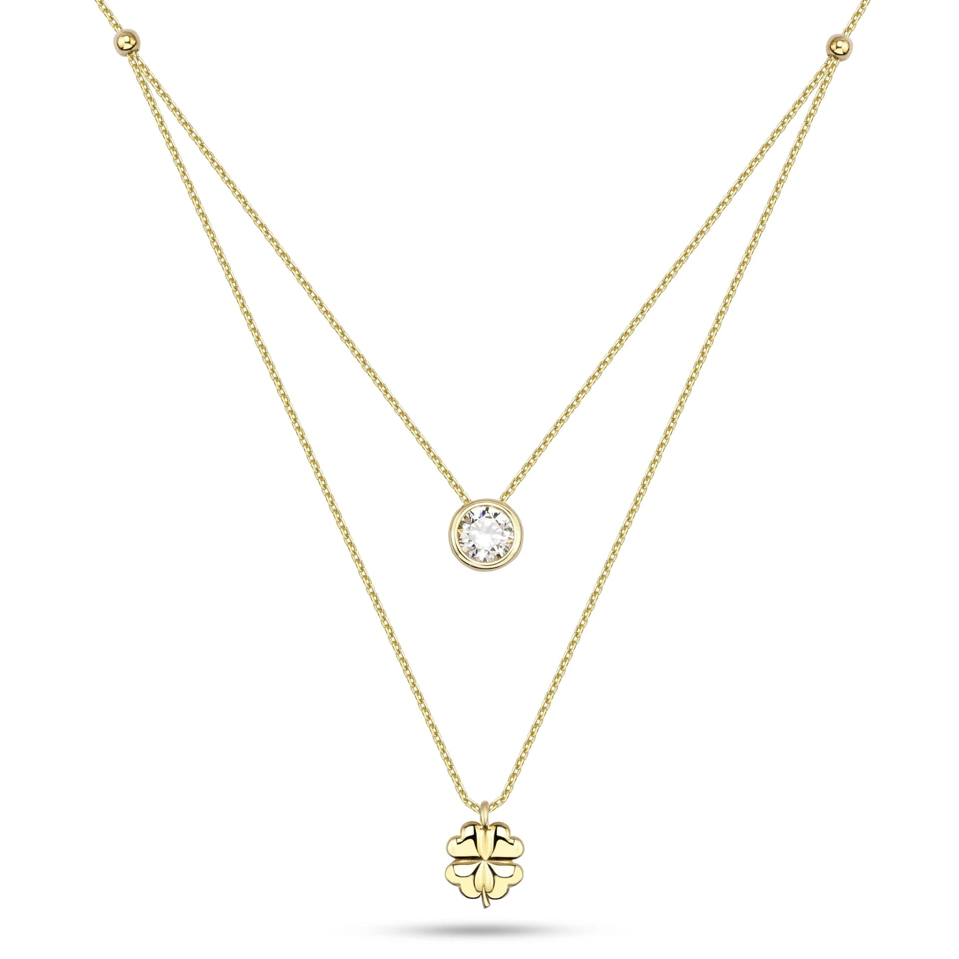 Дамски синджир с бели цирконий - Image 1