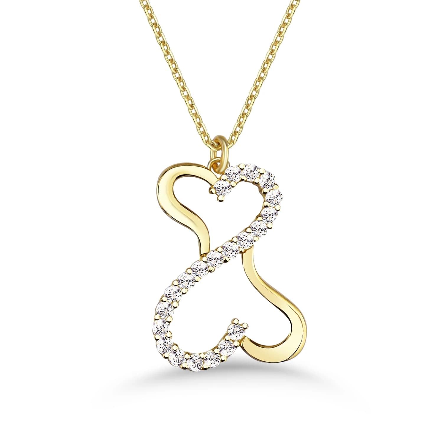 Дамски синджир с бели цирконий - Image 1