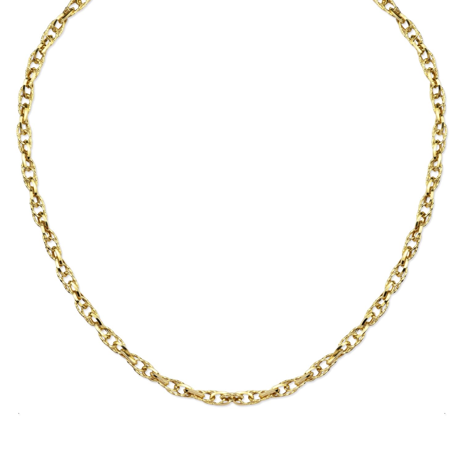 Дамски синджир от жълто и бяло злато - Image 1