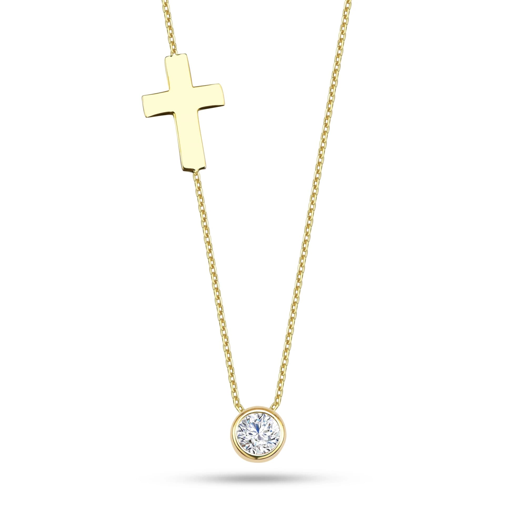 Дамски синджир с бели цирконий - Image 1