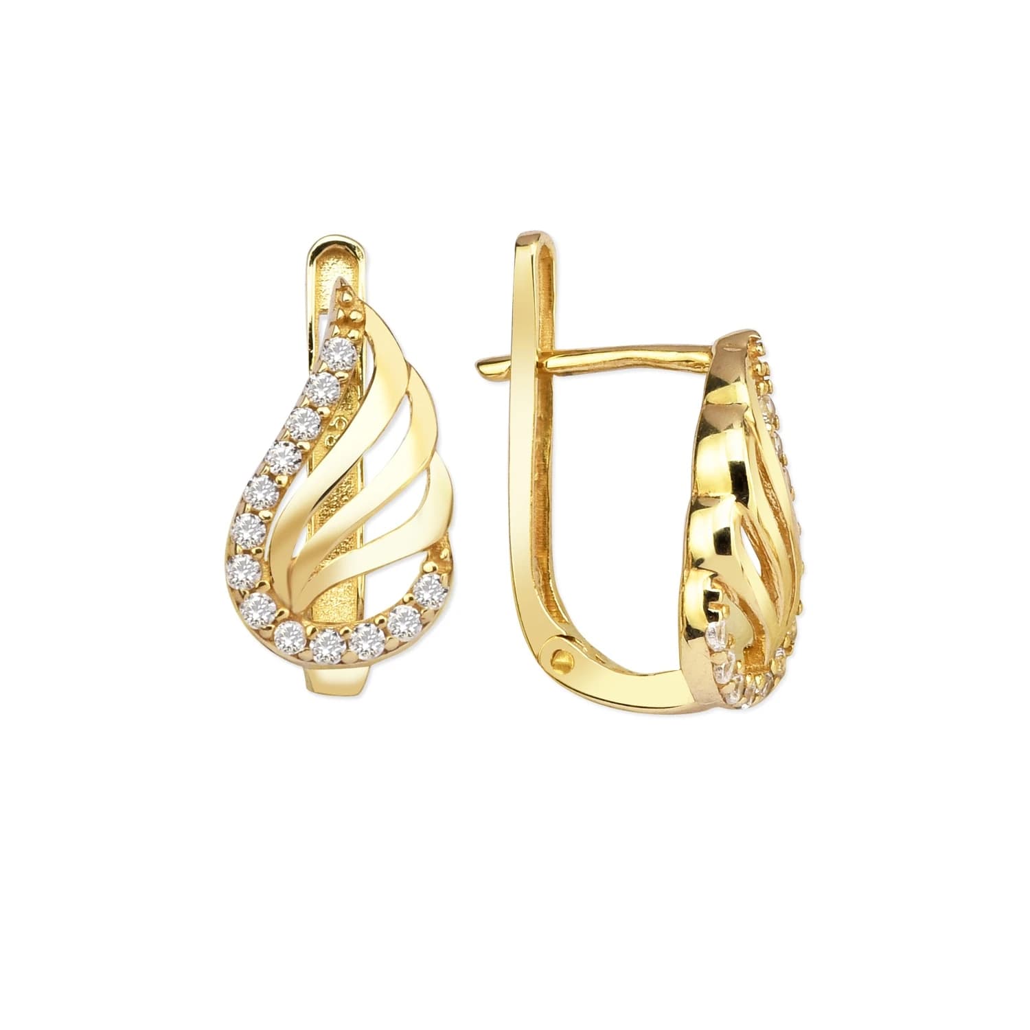 Обеци от жълто злато - Image 1