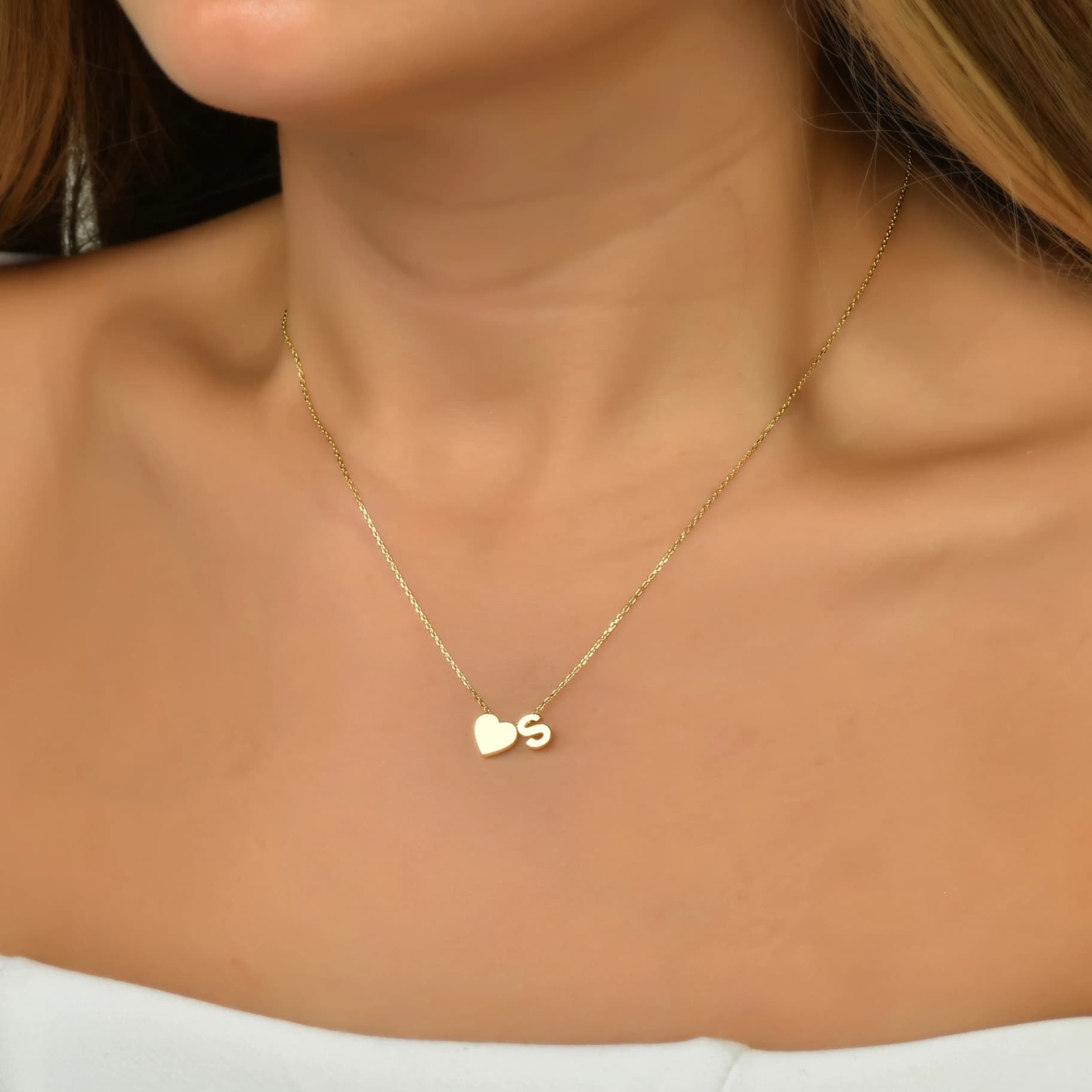 Дамски синджир с бели цирконий - Image 2