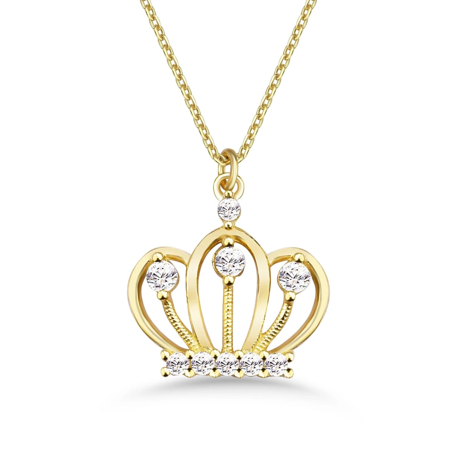 Дамски синджир с бели цирконий - Image 1