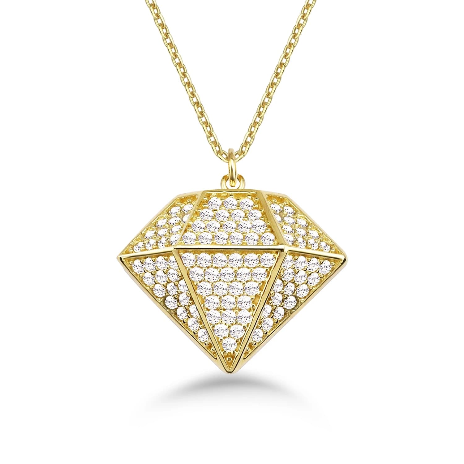 Дамски синджир с бели цирконий - Image 1