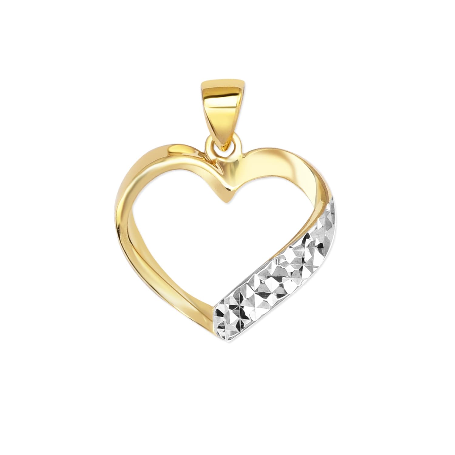 Златна висулка сърце - Image 1