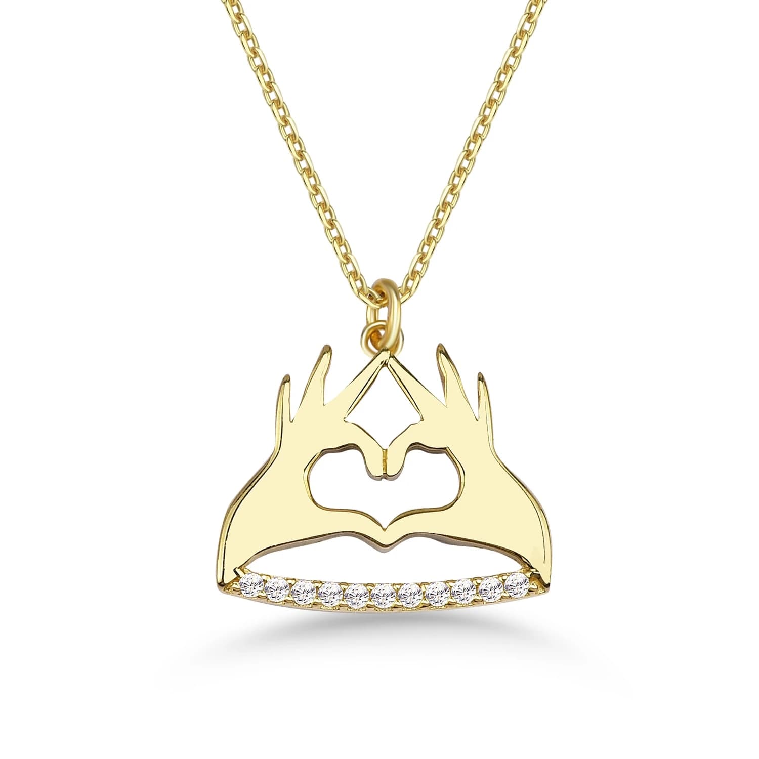 Дамски синджир с бели цирконий - Image 1