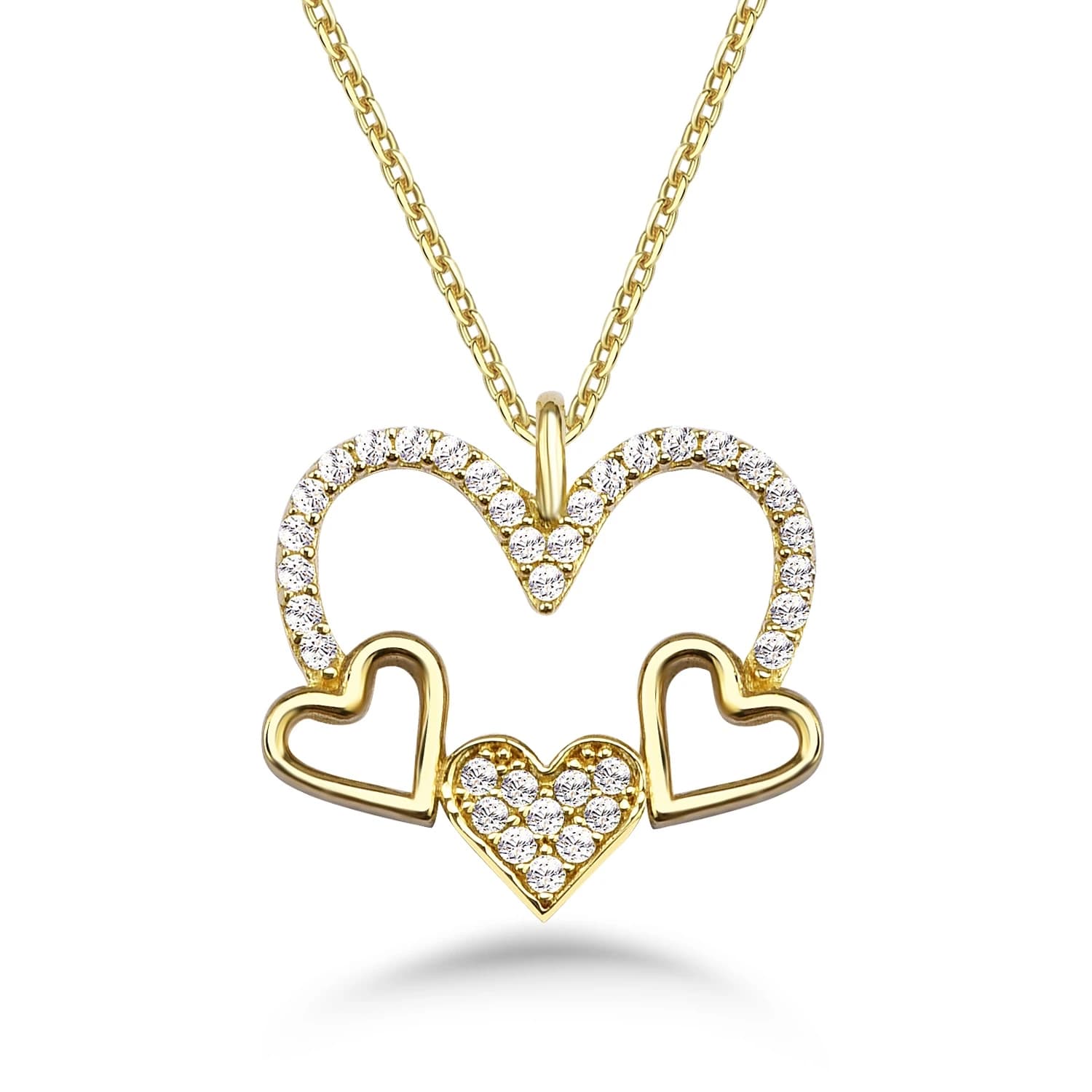 Дамски синджир с бели цирконий - Image 1