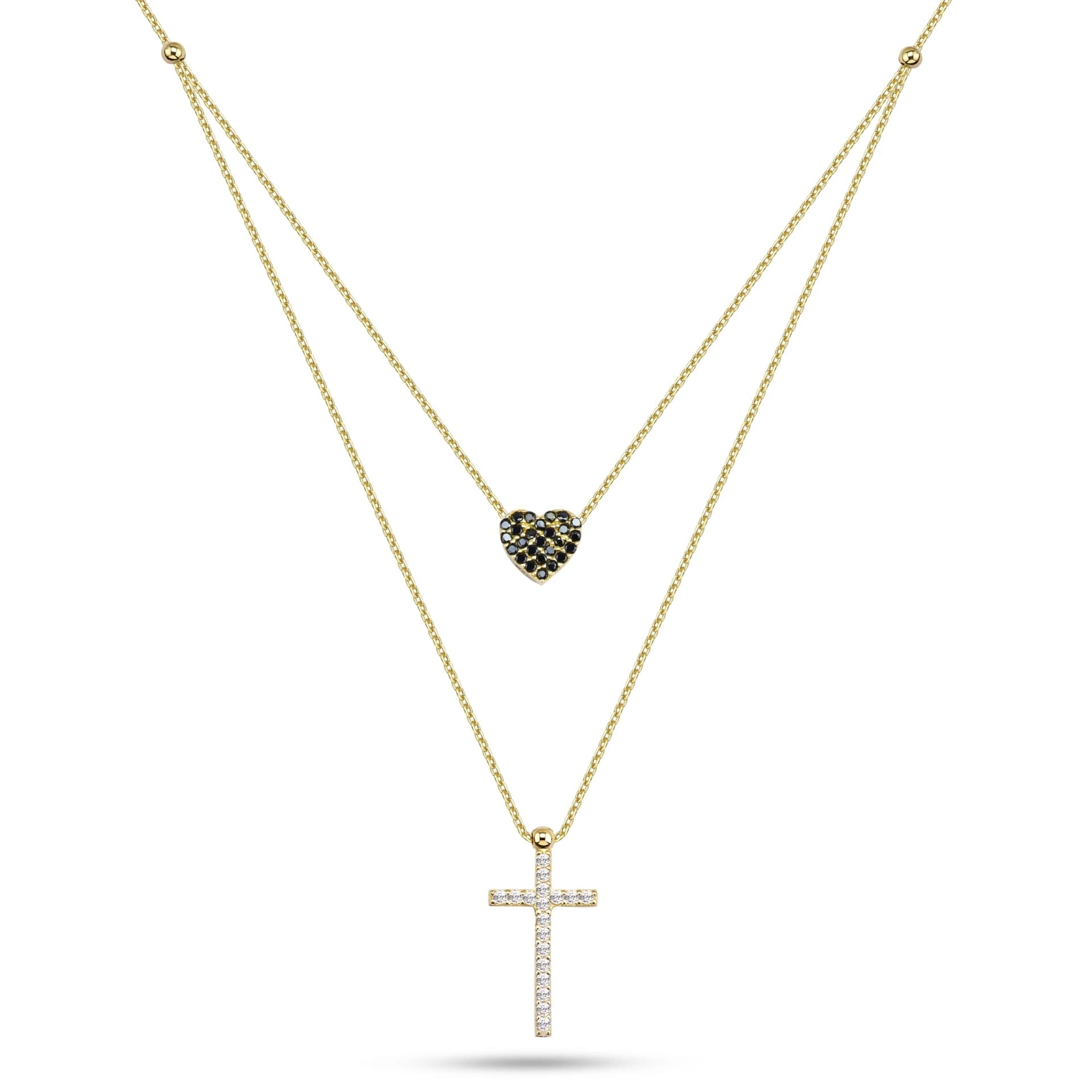 Дамски синджир с бели цирконий - Image 1