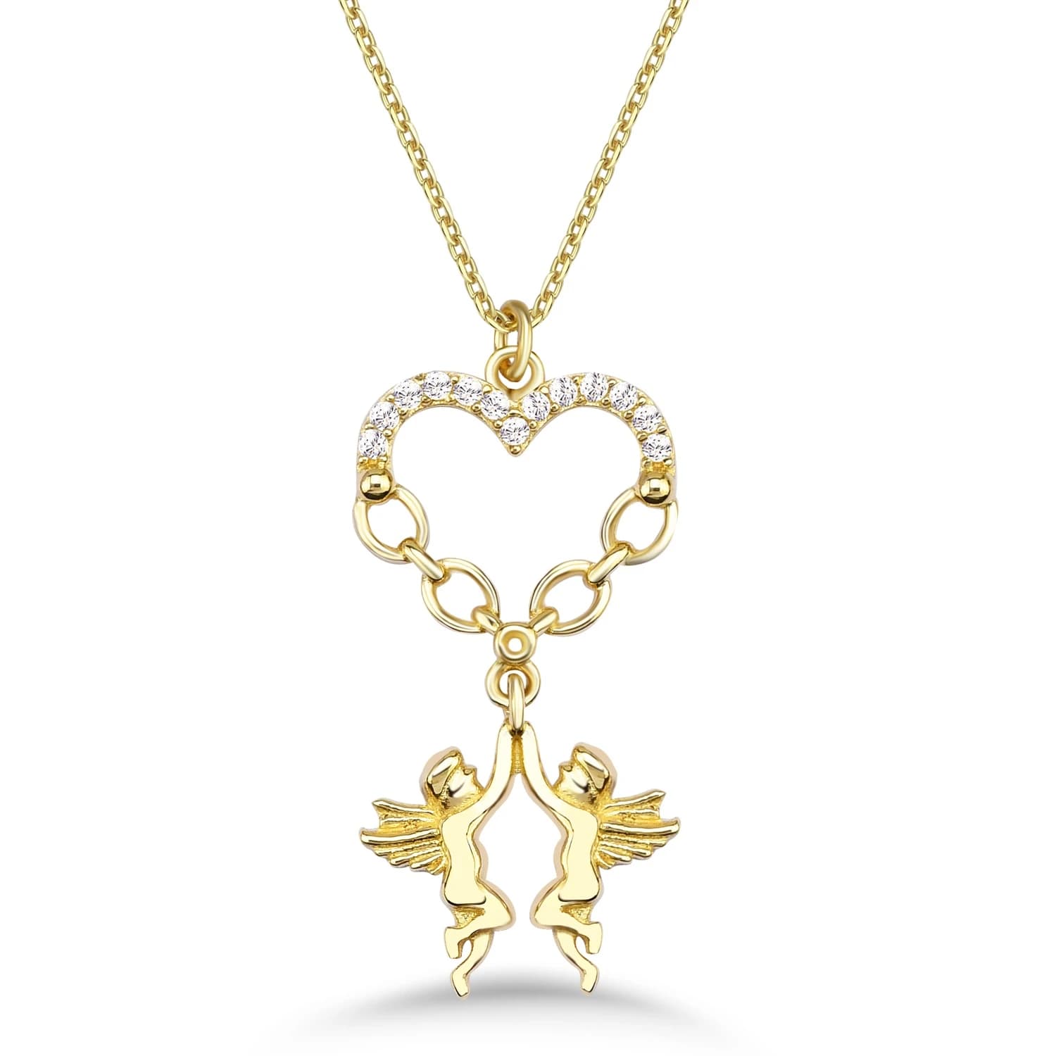 Дамски синджир с бели цирконий - Image 1