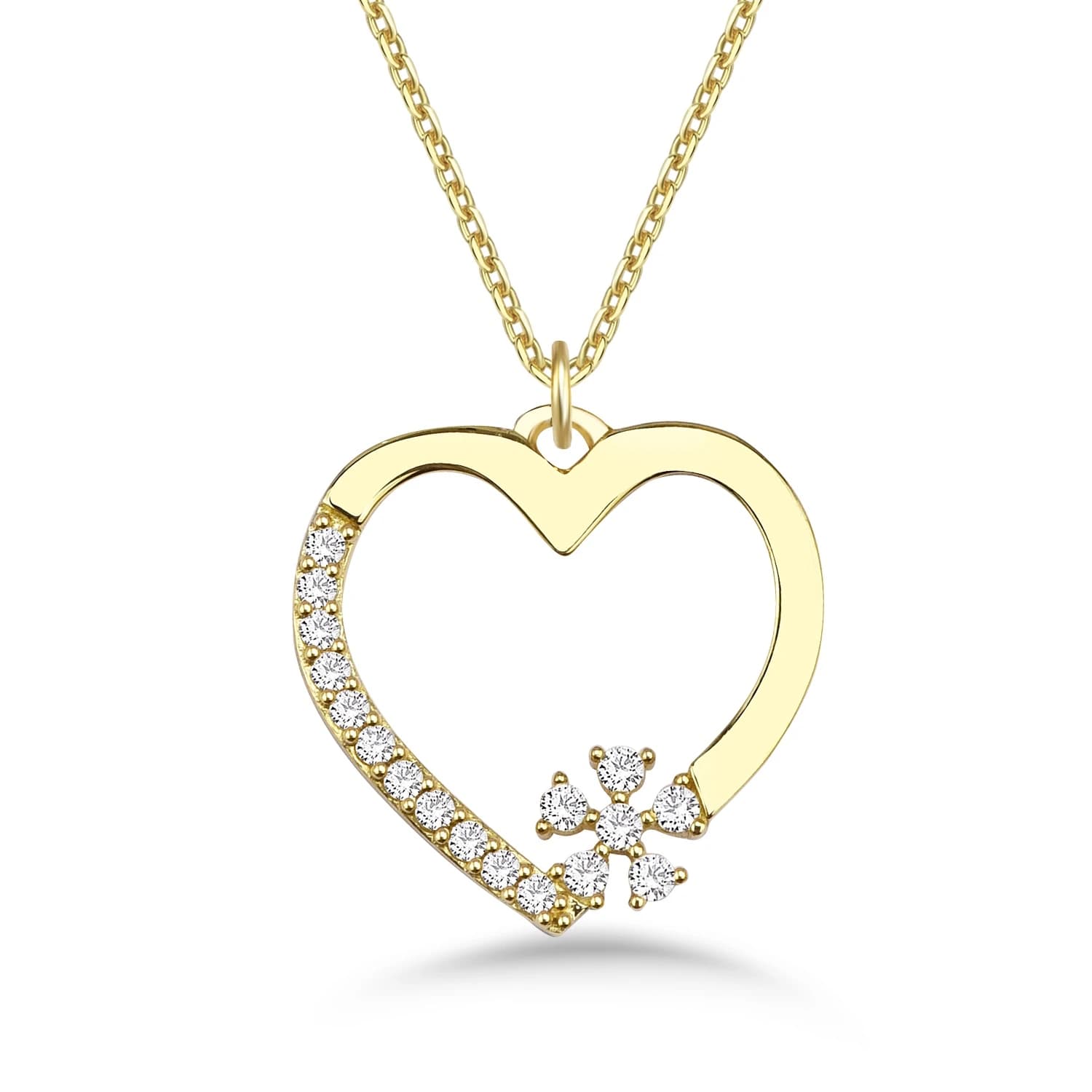 Дамски синджир с бели цирконий - Image 1