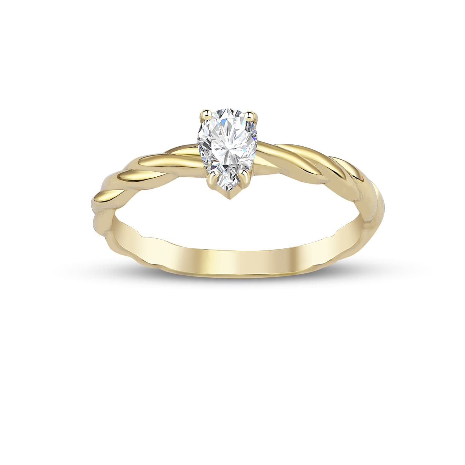 Годежен пръстен от жълто злато - Image 2