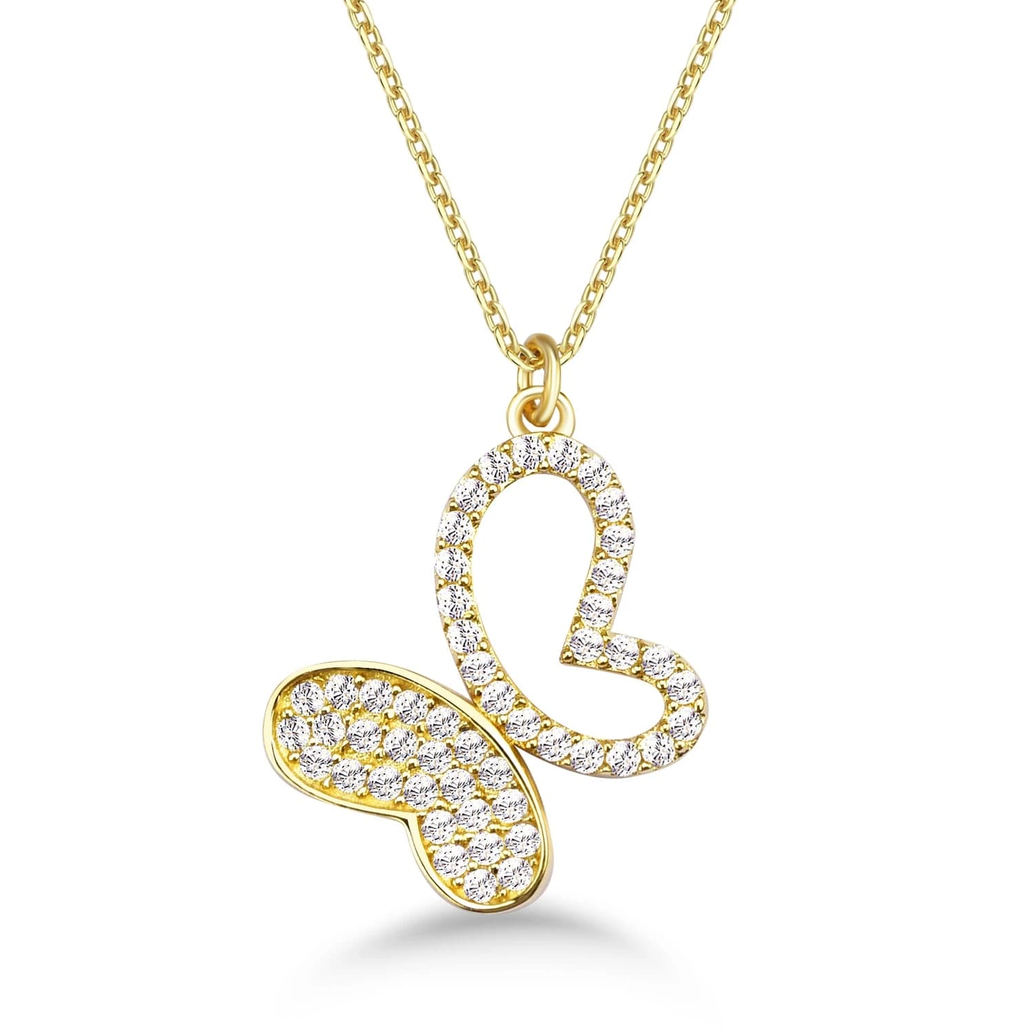 Дамски синджир с бели цирконий - Image 1