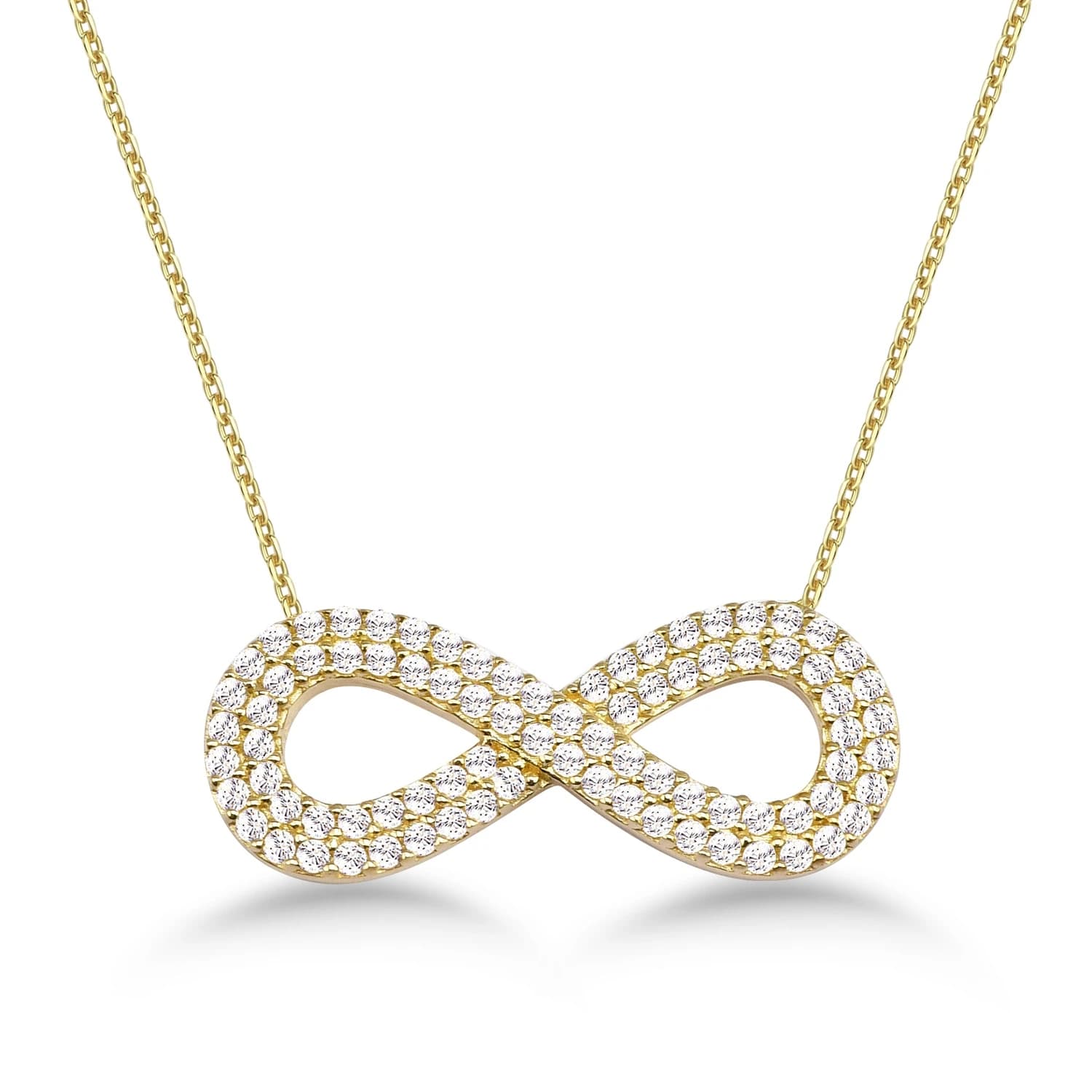 Дамски синджир с бели цирконий - Image 1