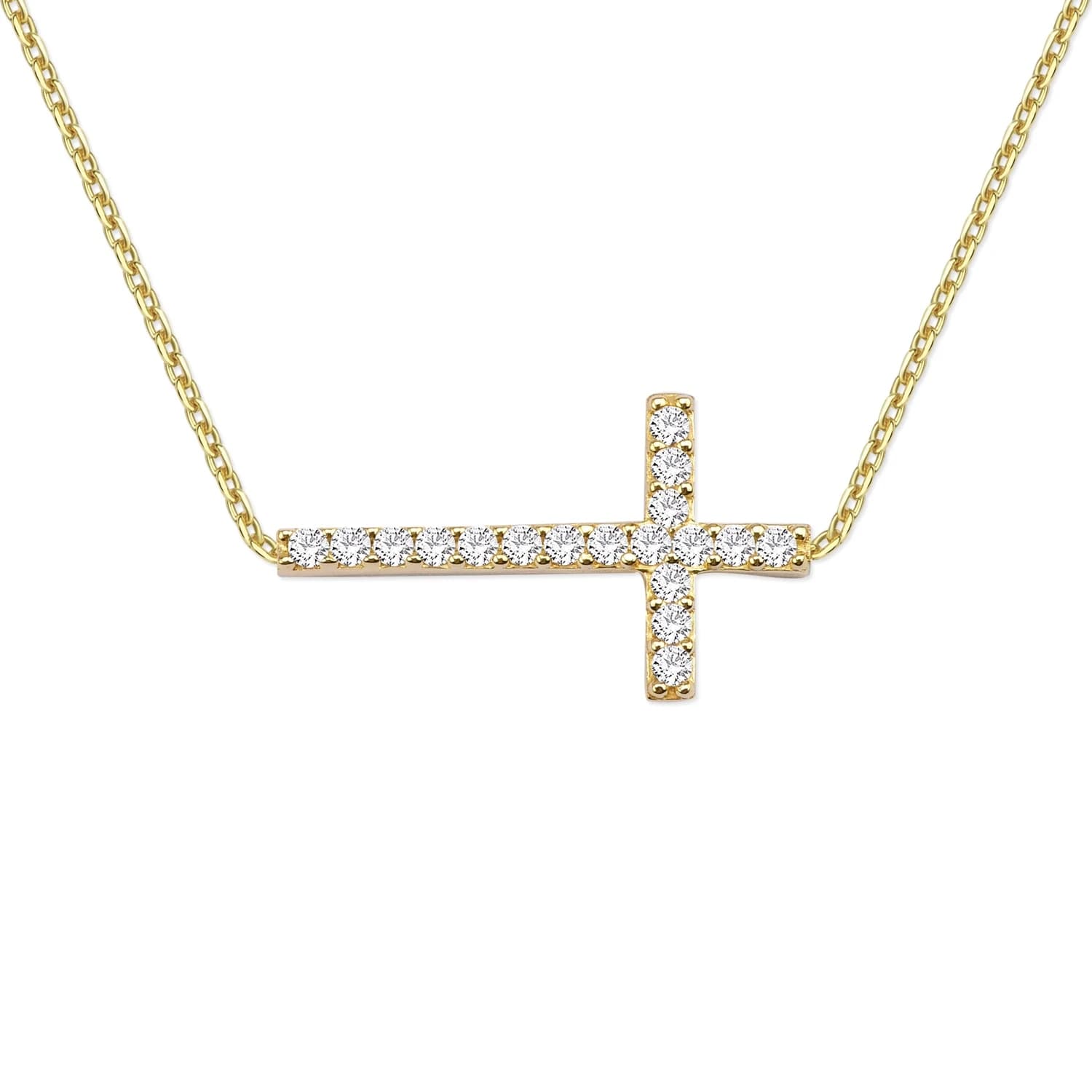 Дамски синджир с бели цирконий - Image 1