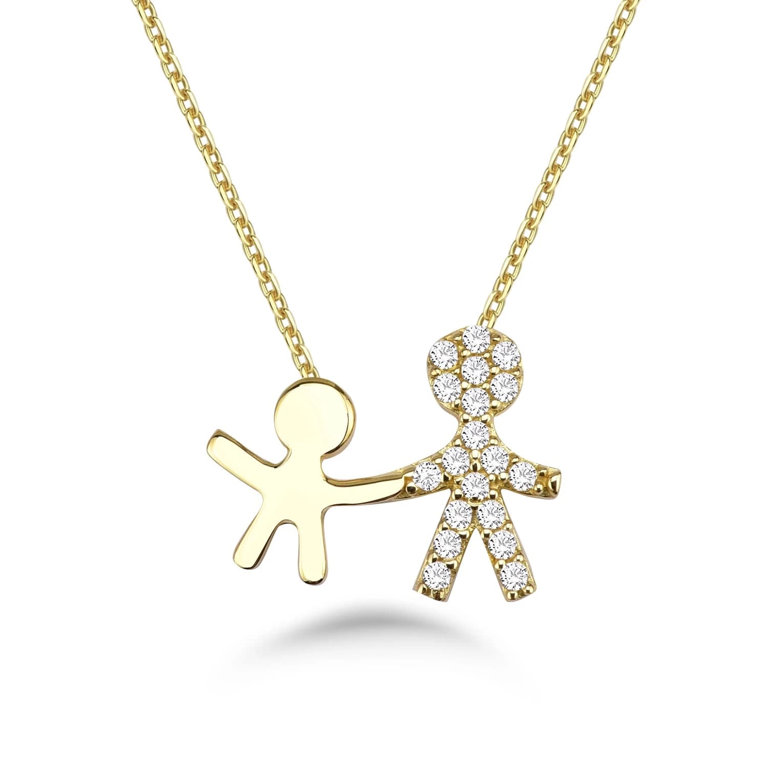 Дамски синджир с бели цирконий - Image 1