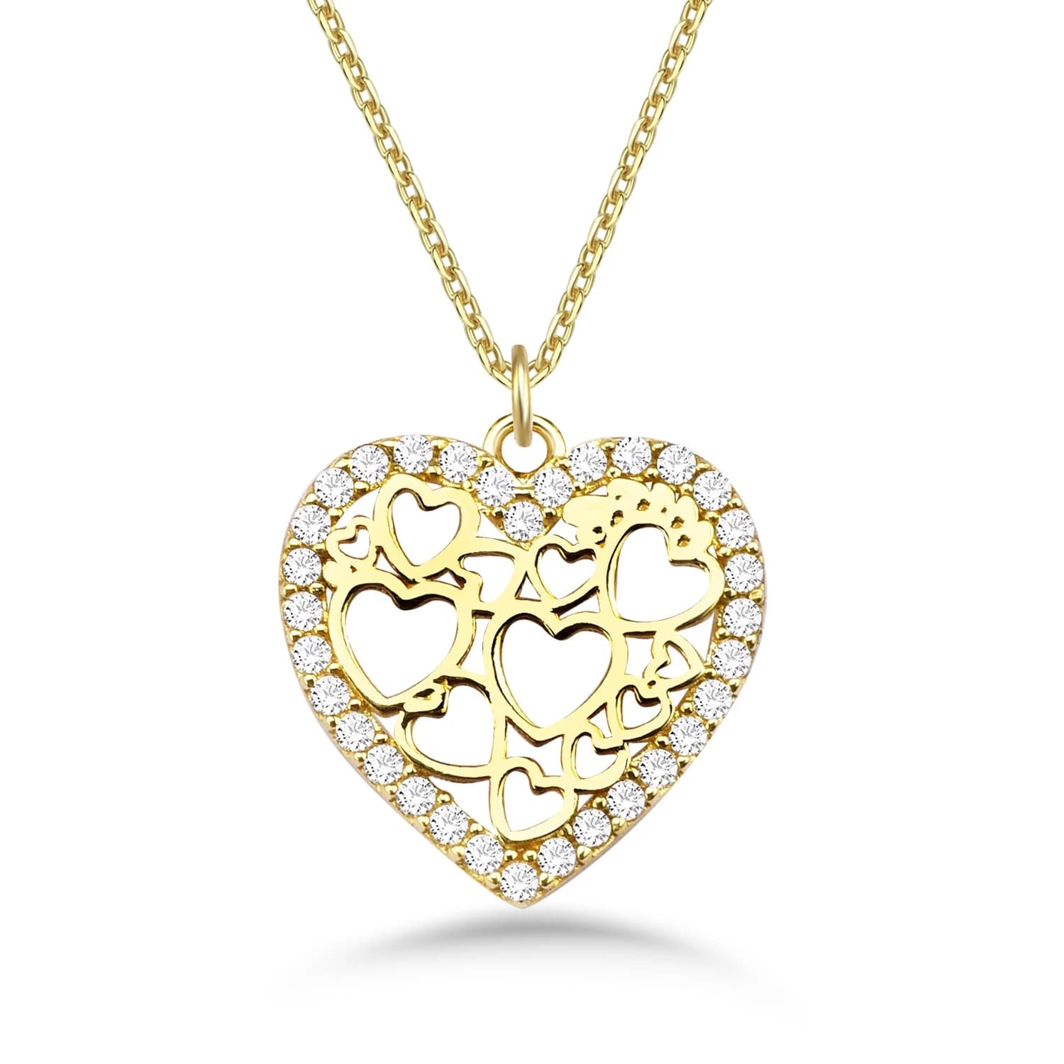 Дамски синджир с бели цирконий - Image 1