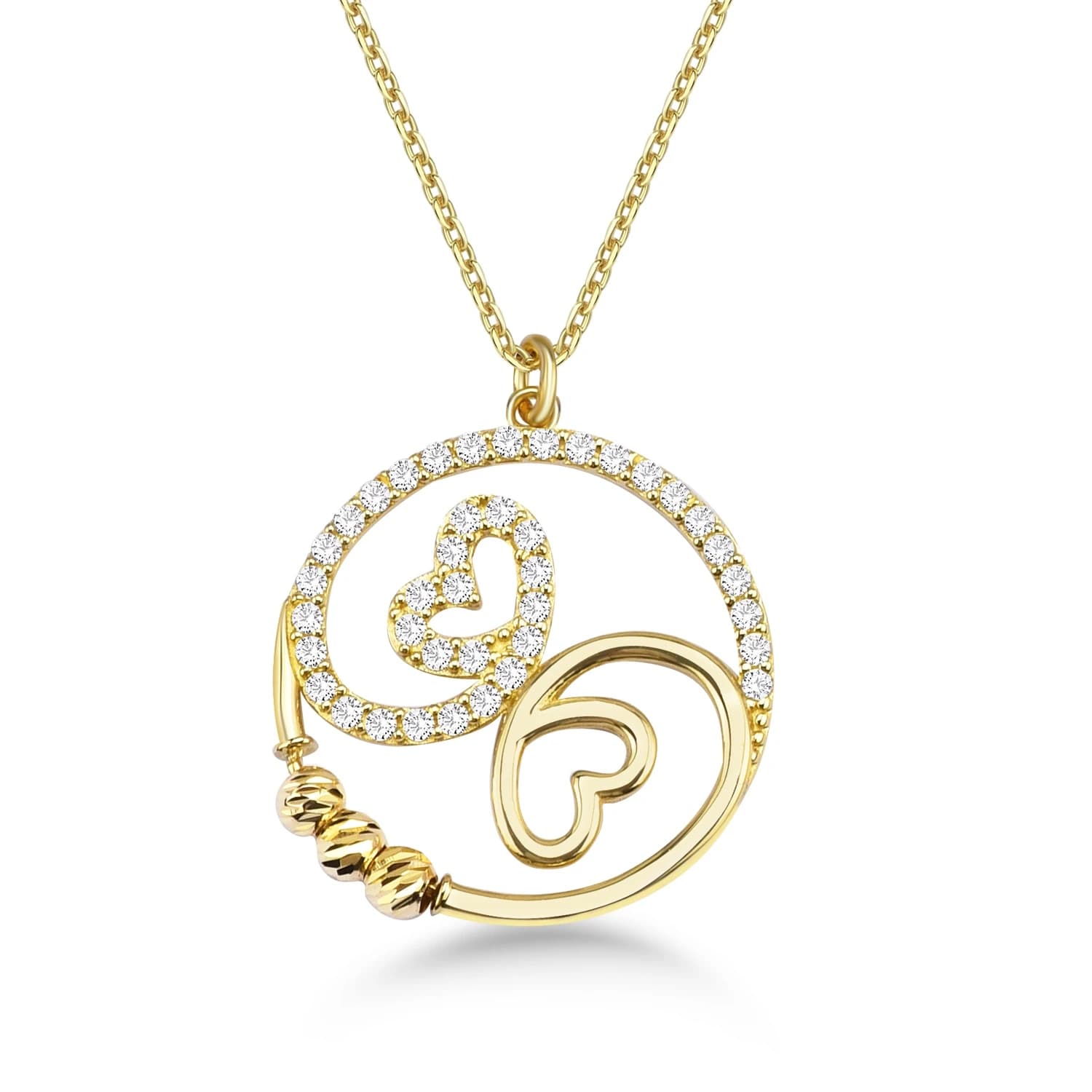 Дамски синджир с бели цирконий - Image 1