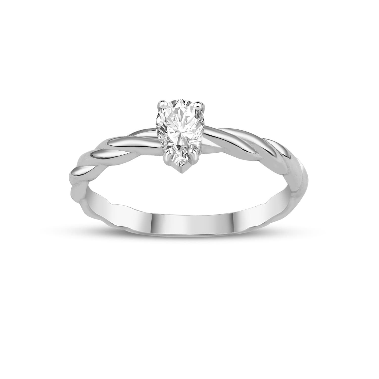 Годежен пръстен от бяло злато - Image 2