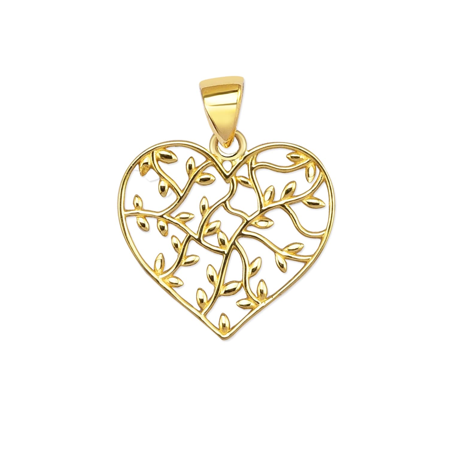 Златна висулка сърце - Image 1