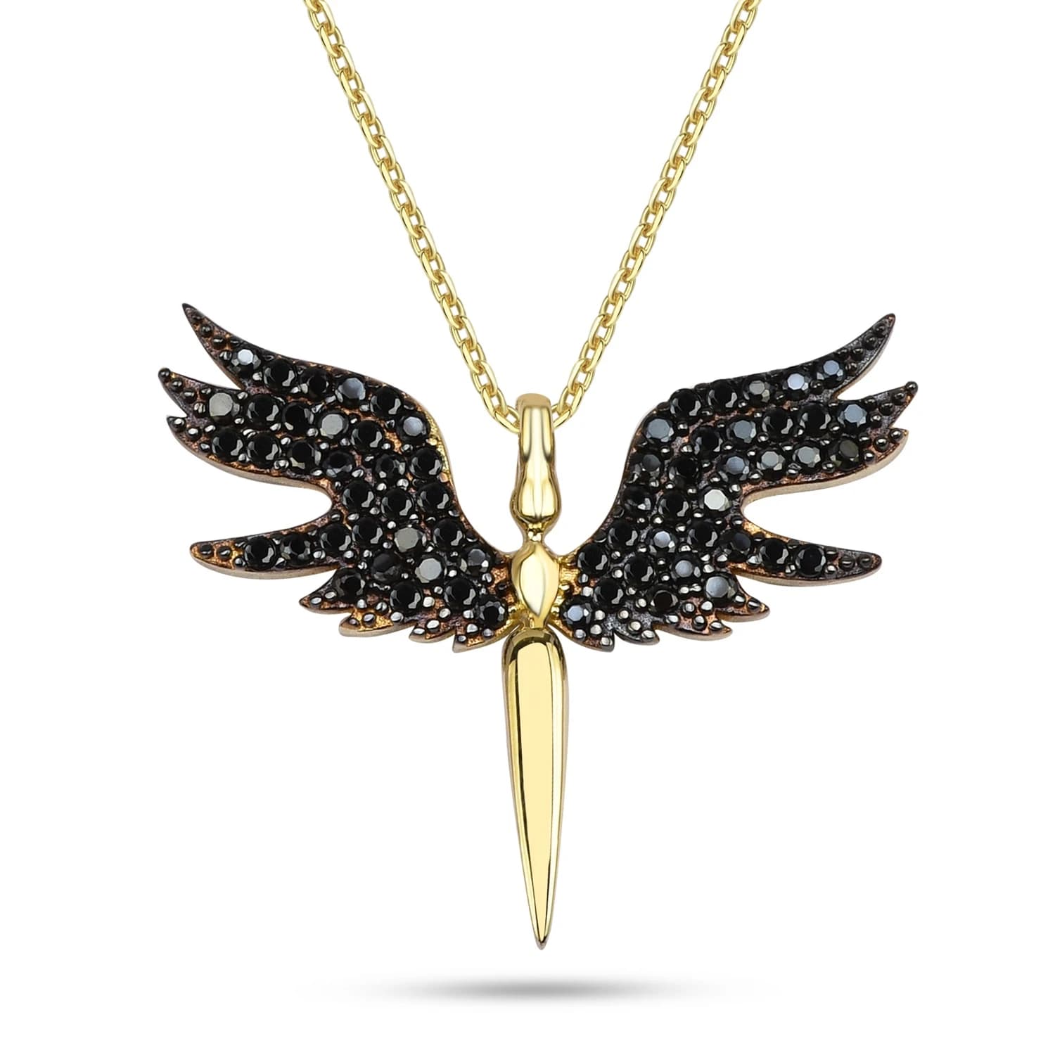 Дамски синджир с черни цирконий - Image 1