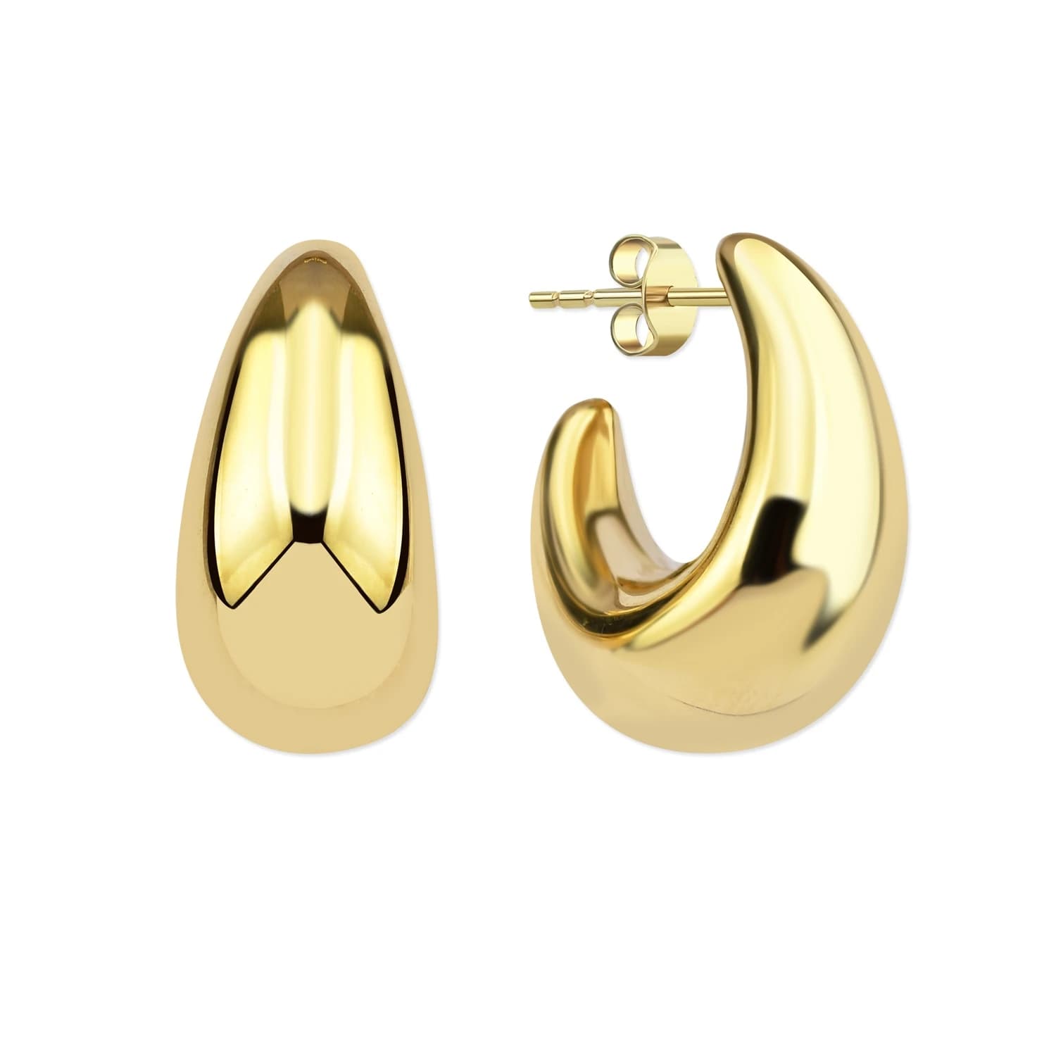 Обеци от жълто злато - Image 1