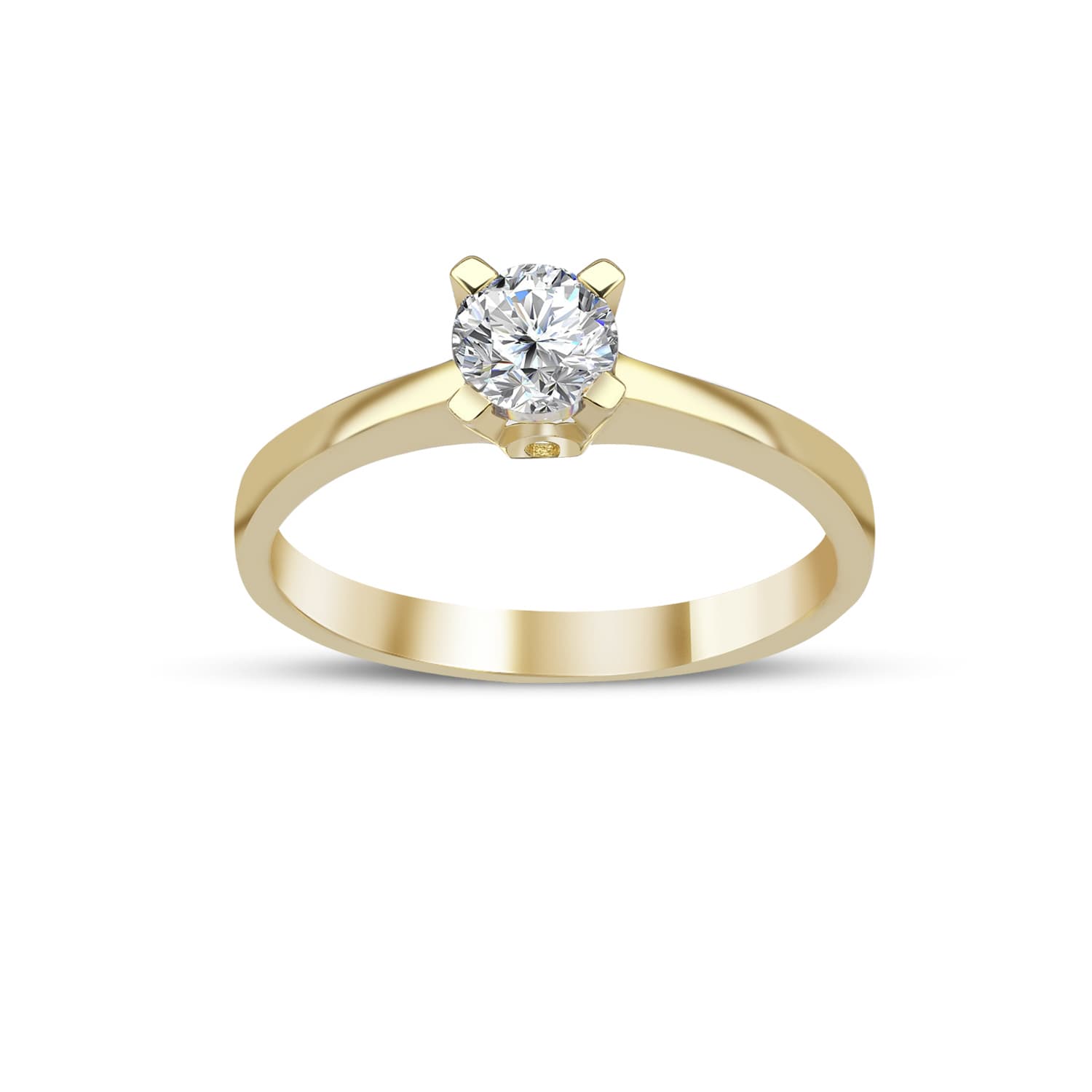 Годежен пръстен от жълто злато - Image 3