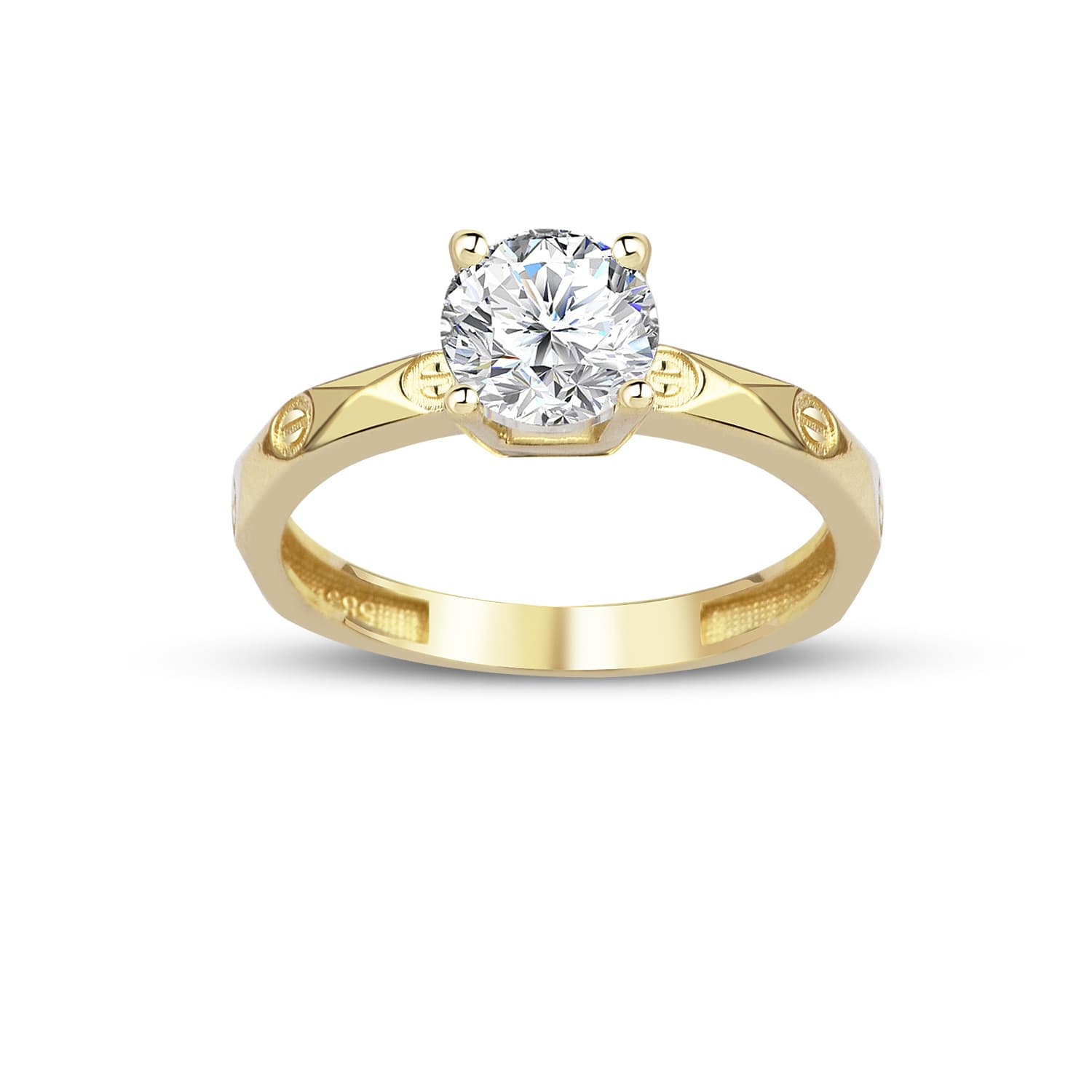 Годежен пръстен от жълто злато - Image 3