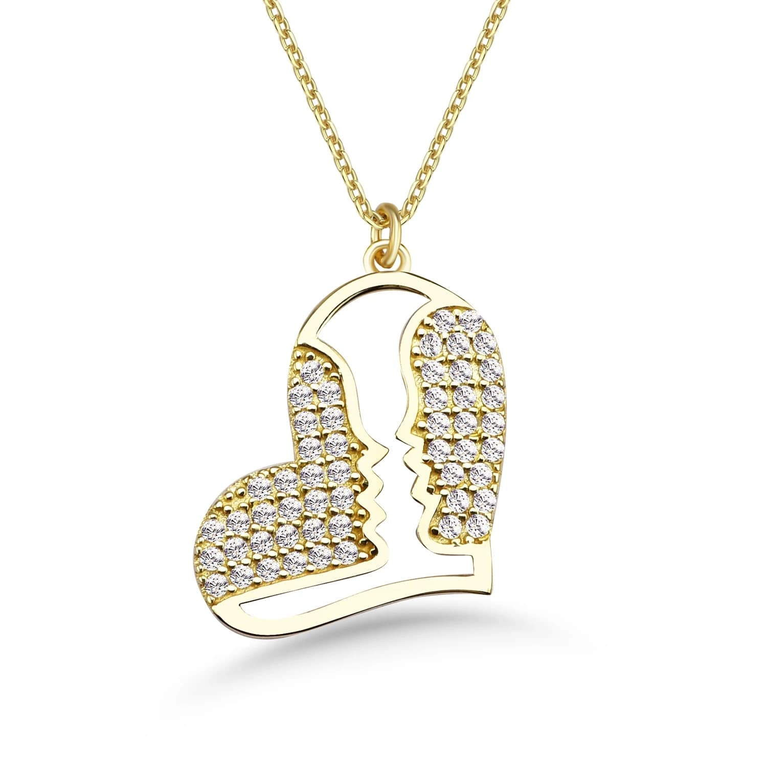 Дамски синджир с бели цирконий - Image 1