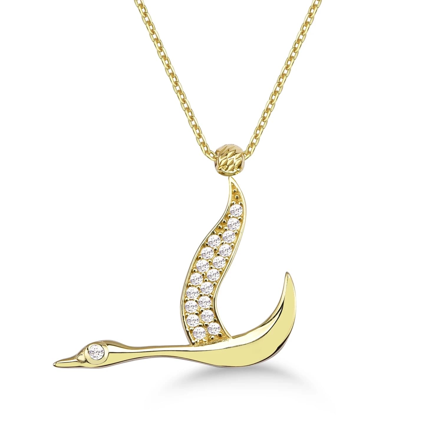 Дамски синджир с бели цирконий - Image 1